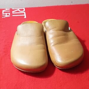 J. Crew Brown Leather Slip-On Sandals
